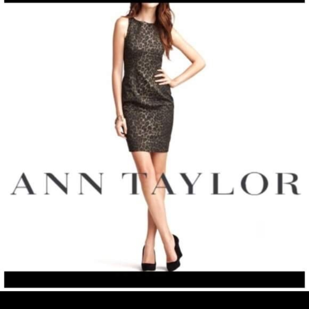 Ann Taylor Leopard print dress